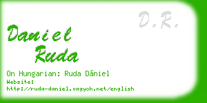 daniel ruda business card